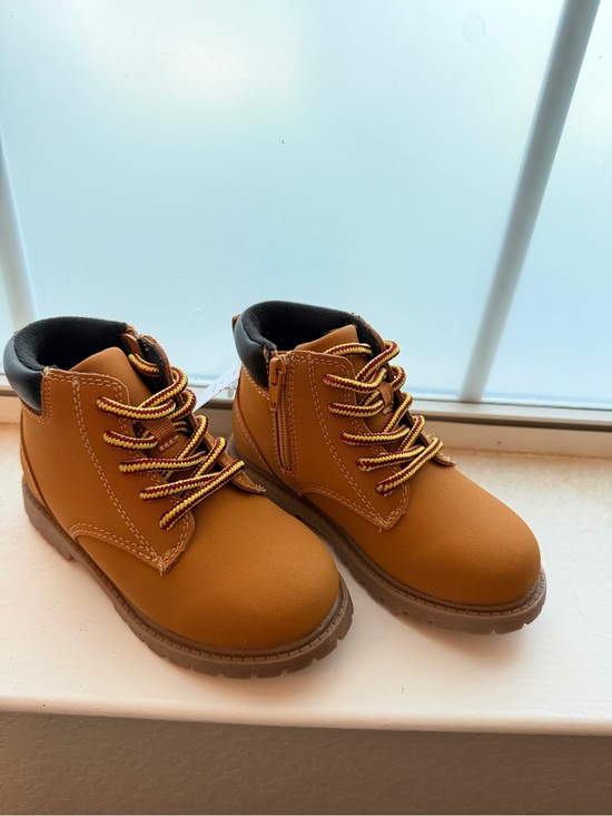 Carter's Other - Carter's Brown/Tan Kids Work-Style Lace-Up Boots
